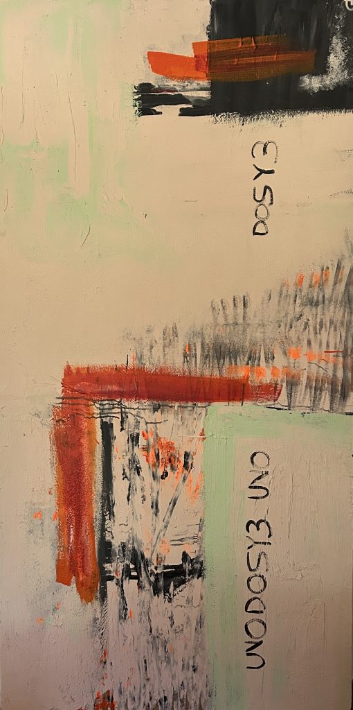 unodosytres_acrylic on wood_200x100cm